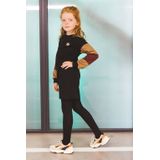 TYGO & vito - Dunja - Midi Jurk - Zwart - Lange Mouwen