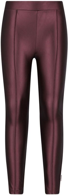 B.Nosy - Luna - Legging - Rood/Paarse - Leather Look Effect
