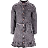 B.Nosy - Dilan Denim Jurk - Grijs - Meisjes Jurk