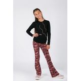 B.Nosy - Pepper Flared - Broek - Kleurrijke Print - Maat 158-164