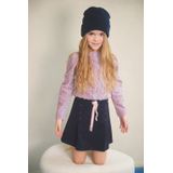 NONO - Jurk - Donkerblauw en Paars - Cocktailjurken