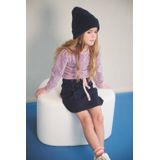 NONO - Jurk - Donkerblauw en Paars - Cocktailjurken