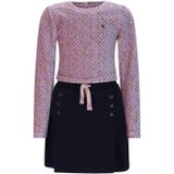 NONO - Jurk - Donkerblauw en Paars - Cocktailjurken