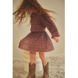 NONO - Miron AOP Leopard - Jurk - Plissee - Meisjes - Lange Mouwen