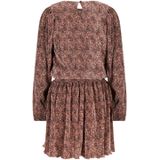 NONO - Miron AOP Leopard - Jurk - Plissee - Meisjes - Lange Mouwen