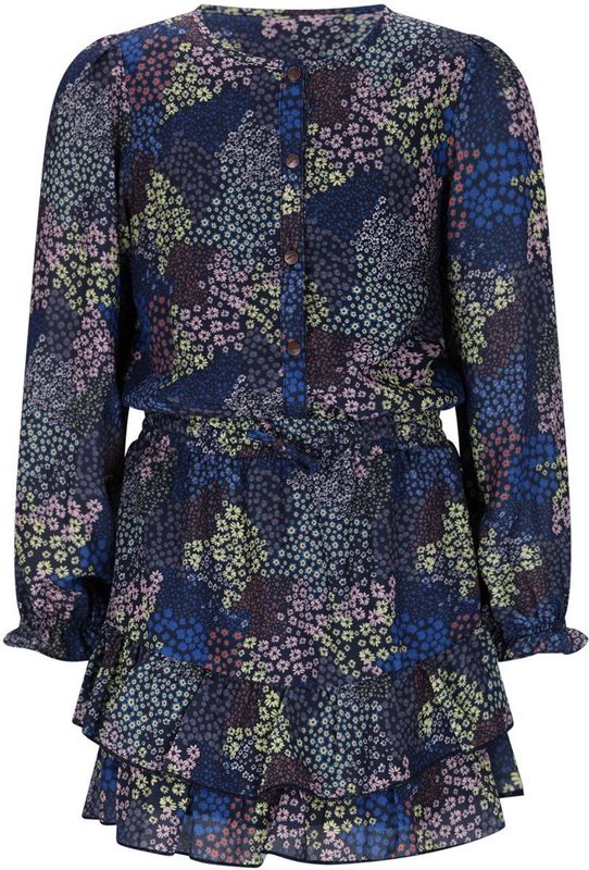 NONO - Jurk - Cocktailjurk - Lange Mouwen - Ronde Hals