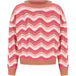 NONO - Trui - Bruin - Regular Fit - Lange Mouwen