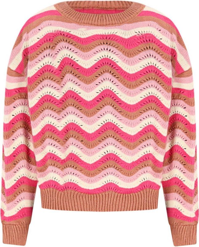 NONO - Trui - Bruin - Regular Fit - Lange Mouwen