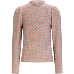 NONO - Koss - Longsleeve - Beige - Opstaande Kraag - Stretchkatoen