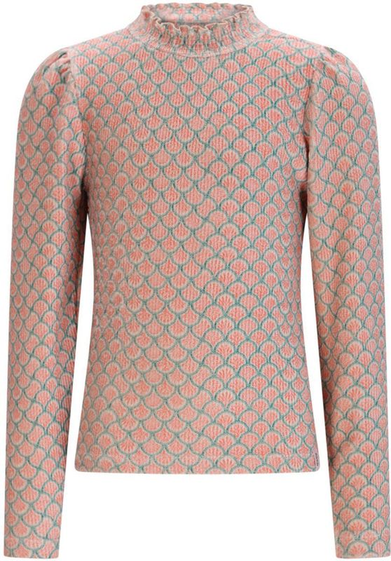 NONO - Koss - Longsleeve - Beige - Opstaande Kraag - Stretchkatoen