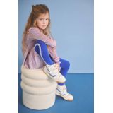 NONO - Jurk - Blauw - Midi Lengte - Lange Mouwen - Ronde Hals