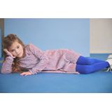 NONO - Jurk - Blauw - Midi Lengte - Lange Mouwen - Ronde Hals