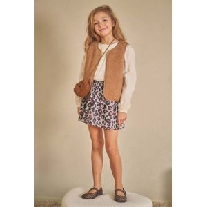 NONO - Katya - Gilet - Fuchsia/Bruin - Mouwloos - 100% Polyester