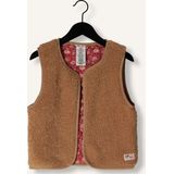 NONO - Katya - Gilet - Fuchsia/Bruin - Mouwloos - 100% Polyester