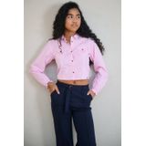 NoBell - Blouse - Roze - Lange Mouwen - 100% Katoen