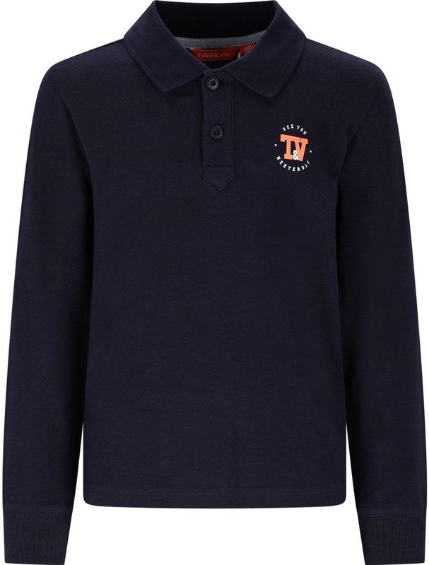 TYGO & vito - X508-6404 - Longsleeve - Donkerblauw - 100% Biologisch Katoen