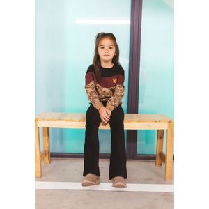 TYGO & Vito - Flared Ribbroek Pia - Zwart