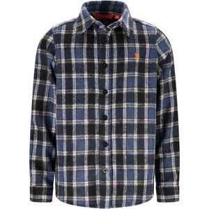 TYGO & vito - Overhemd - Blauw en Zwart - Ruitprint