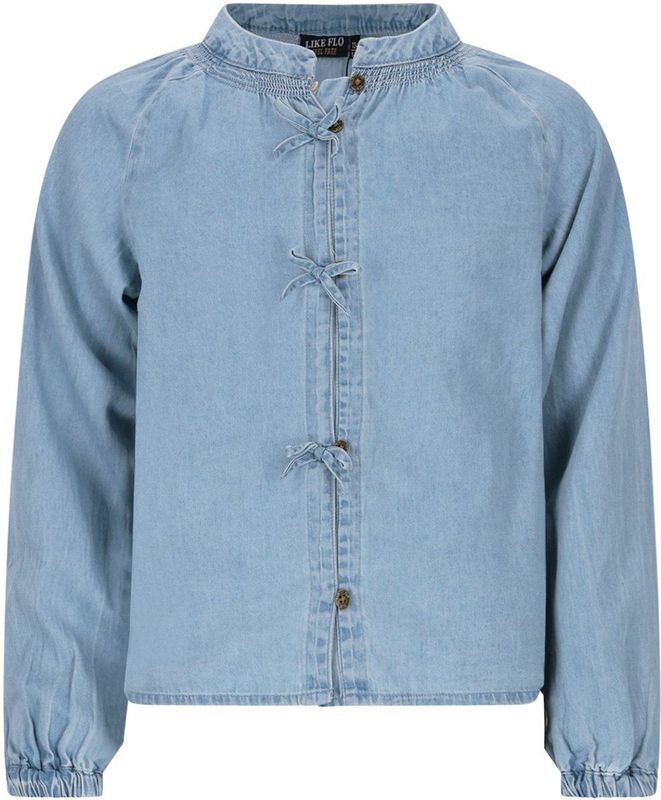 Like Flo - Chei Blouse - Blauw - Meisjes Blouse