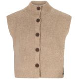 Like Flo - Mouwloos Gebreid Vest - Wol - Cardigan Model