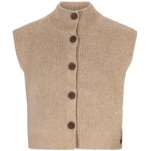 Like Flo - Mouwloos Gebreid Vest - Wol - Cardigan Model
