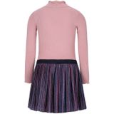 Like Flo - Jurk - Glinsterend - Lange Mouwen - Opstaande Kraag