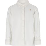 Like Flo - Young Blouse - Wit - 100% Katoen - Lange Trompetmouwen