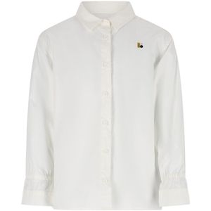 Like Flo - Young Blouse - Wit - 100% Katoen - Lange Trompetmouwen