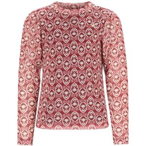 Like Flo - Estee Top - Peplum - 100% Polyester - Lange Pofmouwen