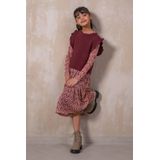 Like Flo - Mae - Midi Jurk - Batik - AOP Mesh