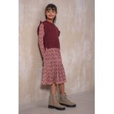 Like Flo - Mae - Midi Jurk - Batik - AOP Mesh