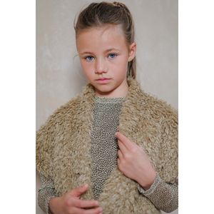 Like Flo - Mira - Meisjes Top - Groen - Spotted Dot - Met Glitterrok