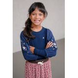 Like Flo - Eloise - Top - Navy - Met Ballonmouwen