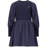 Like Flo - Maya - Woven Jurk - Navy - Met Pofmouwen