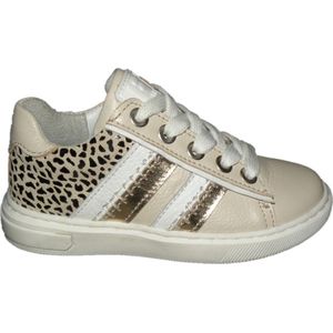 Jochie Freaks Steffie Lage sneakers - Leren Sneaker - Meisjes - Beige