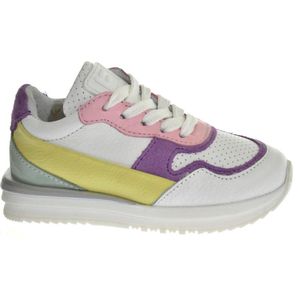 Jochie - JF-23320 - Meisjes Veterschoen - Multicolor - Leder