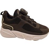 Jochie - Cal - Sneakers - Zwart - Mesh Materiaal, Leer Voering, Uitneembaar Voetbed