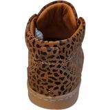 Jochie - Freaks 24101 - Halfhoge Schoen - Cognac - Leder - Luipaard Print