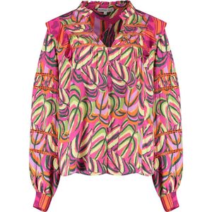 HARPER & YVE - JESS-LS Blouse - Multicolor - Katoen