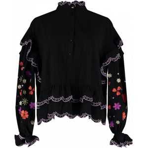 Harper & Yve Joan-ls Blouses Dames - Zwart - Maat M