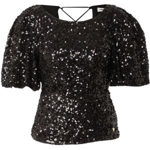 Harper & Yve - Marsja-ls - Top - Zwart - Katoen