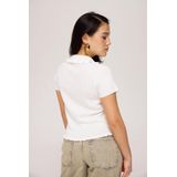 Harper & Yve Semmy-ss Tops & T-shirts Dames - Shirt - Ecru - Maat L