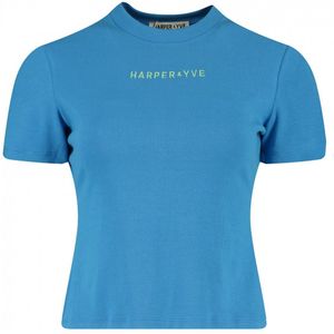 Harper & Yve - Korte Mouwen Top Cammy - Ribstof - Zwart