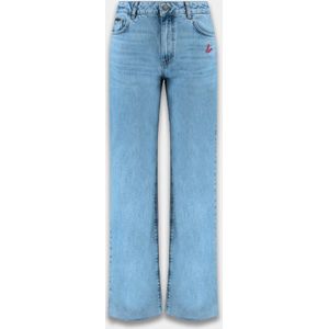 HARPER & YVE Wide Leg Jeans - Lichtblauw - 100% Katoen