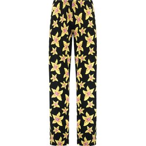 Harper & Yve - SS25T101 - Lange Broeken - Geel en Roze - Bloemenprint