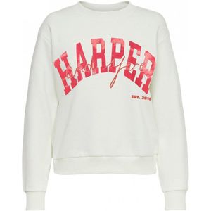 Harper & Yve Lakaan-sw Truien & vesten Dames - Sweater - Hoodie - Vest- Creme - Maat XL