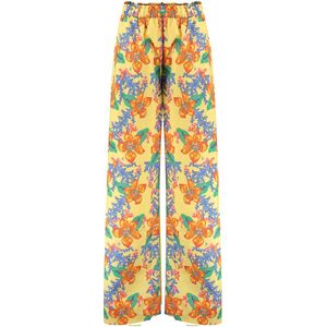 HARPER & YVE - Wide Leg High Waist Broek - Geel