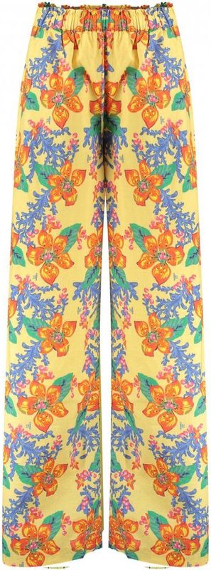 HARPER & YVE - Wide Leg High Waist Broek - Geel