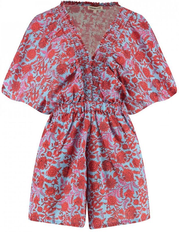 HARPER & YVE - Playsuit - Blauw - 100% Katoen