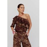 Harper & Yve - Top HS25J400 - Dames Blousetop - Luipaardprint